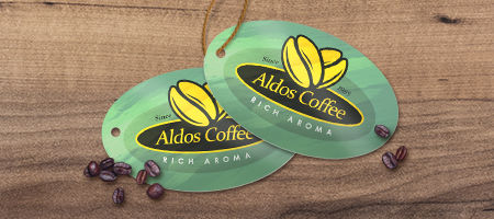 Oval Hang Tag Printing